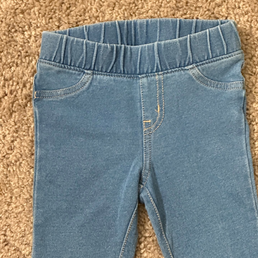 Cat & Jack Blue Ankle Jeans Baby Girl Size 12 months - Picture 2 of 4